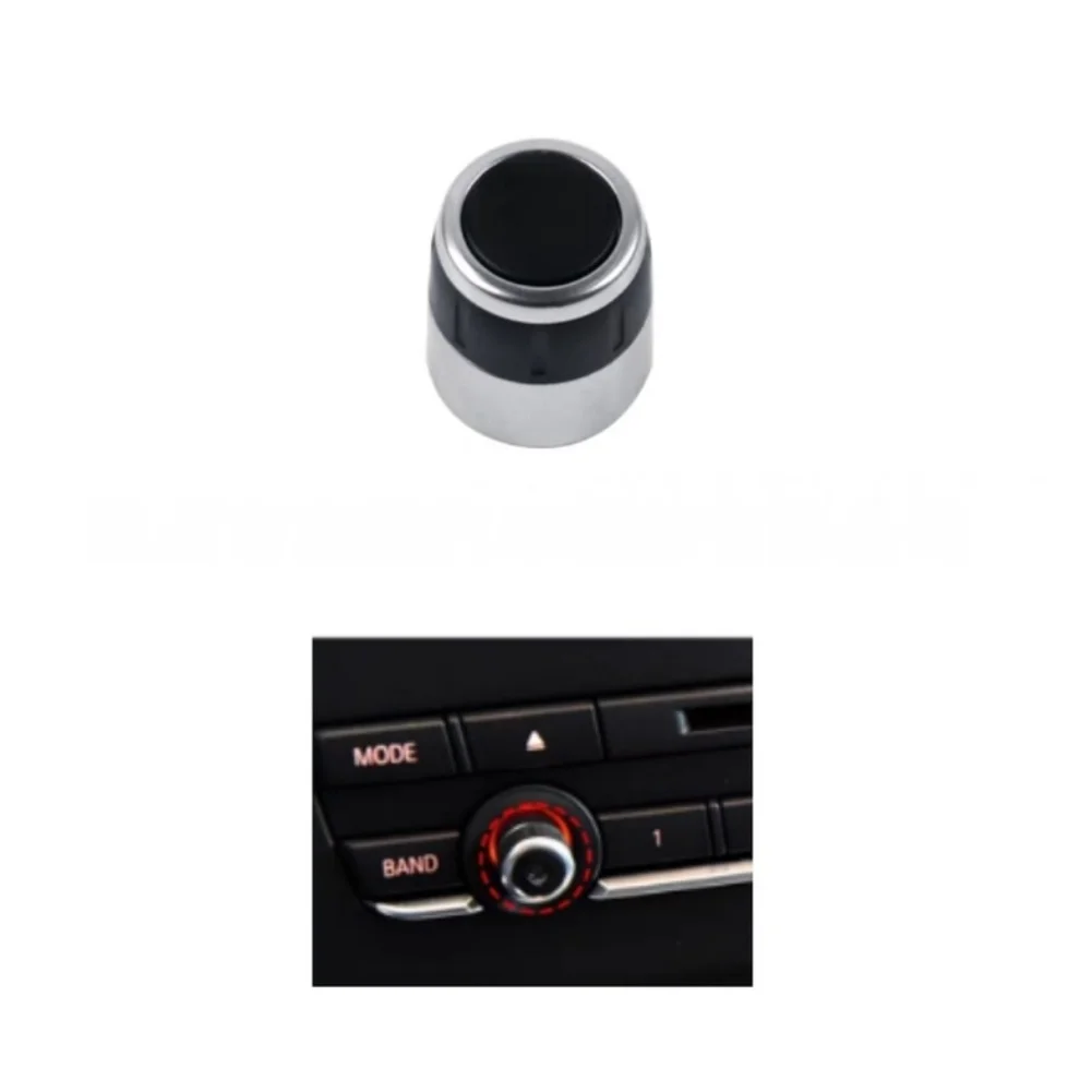 1pcs Glossy Black Radio Knob For BMW For X3 For F25: 2011–2017 For X4 For F26: 2013–2018 Car Control Panel Control