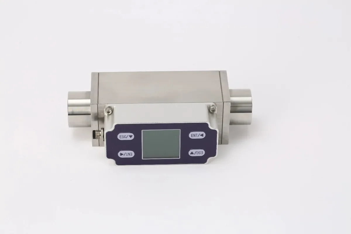 Customizable Mini DN15 Industrial Gas Flowmeter Small Diameter Thermal Mass Flowmeter Compressed Air Ozone Mini Digital OEM