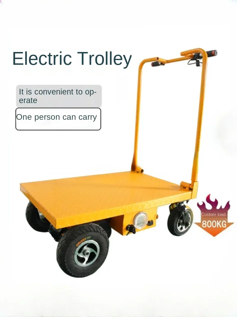 

Electric trolley, tile pallet truck, construction site pulling trolley, into the elevator, feeding, climbing transport truck,