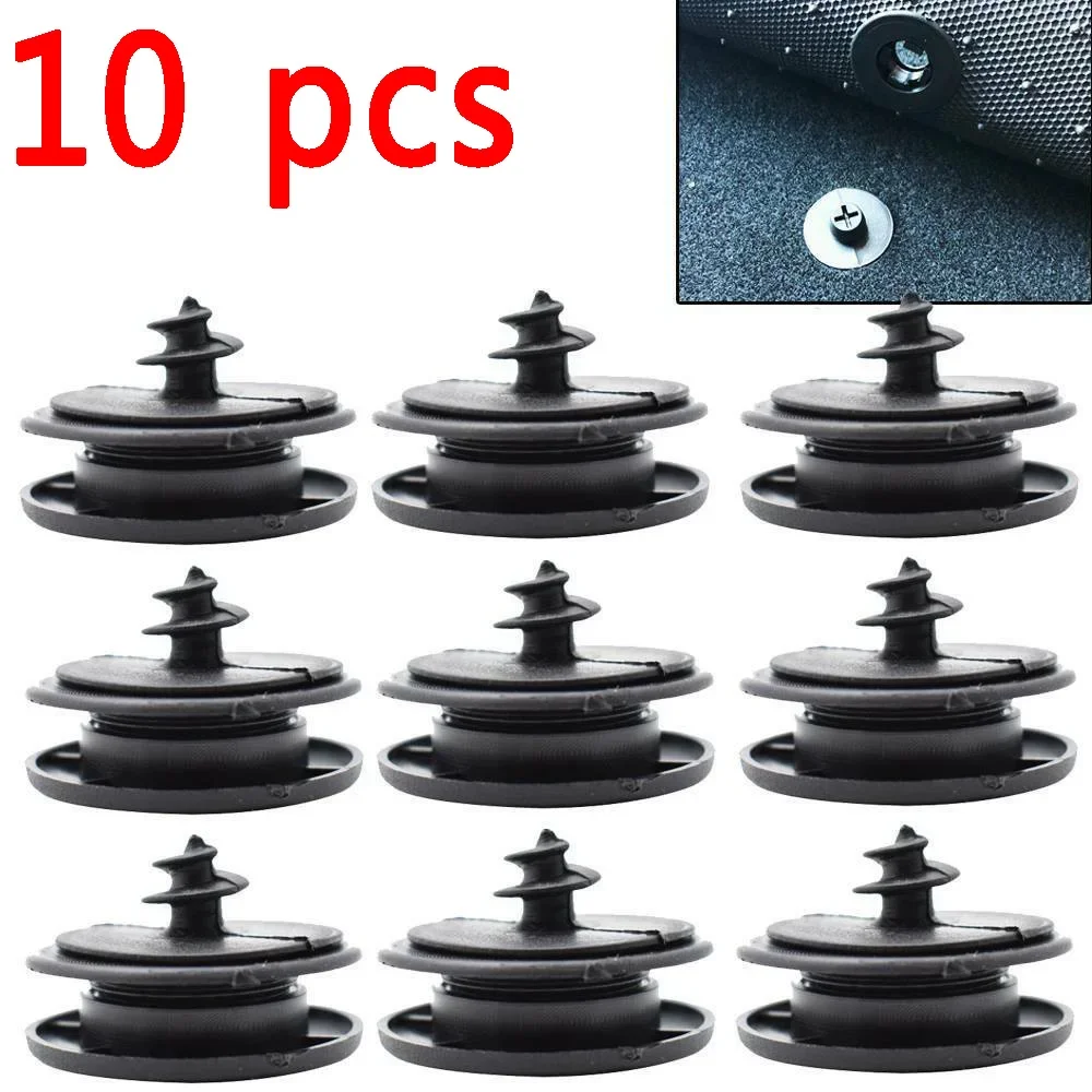 

10Sets Universal Black Car Floor Mat Clips Carpet Retainer Fixing Holders Grips Automotive Goods Car Accessories