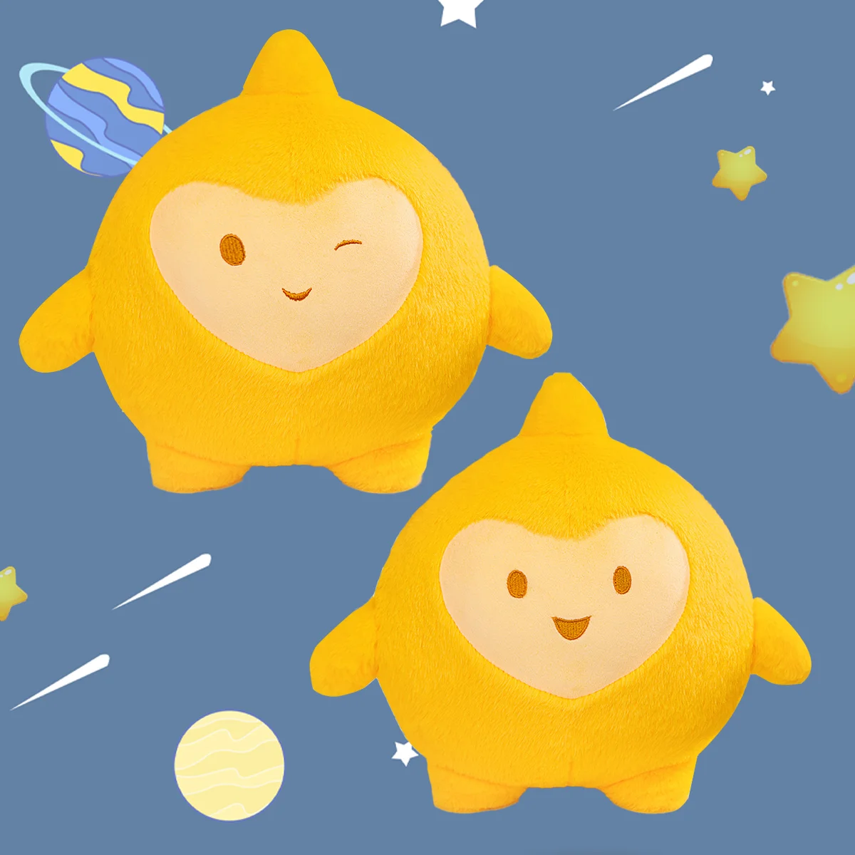 محظوظ متمنيا ستار ألعاب من نسيج مخملي لينة التميمة لطيف مرافقة النوم المعانقة لعبة الإبداعية ديكور المنزل الاطفال فتاة الفتيان هدايا عيد ميلاد