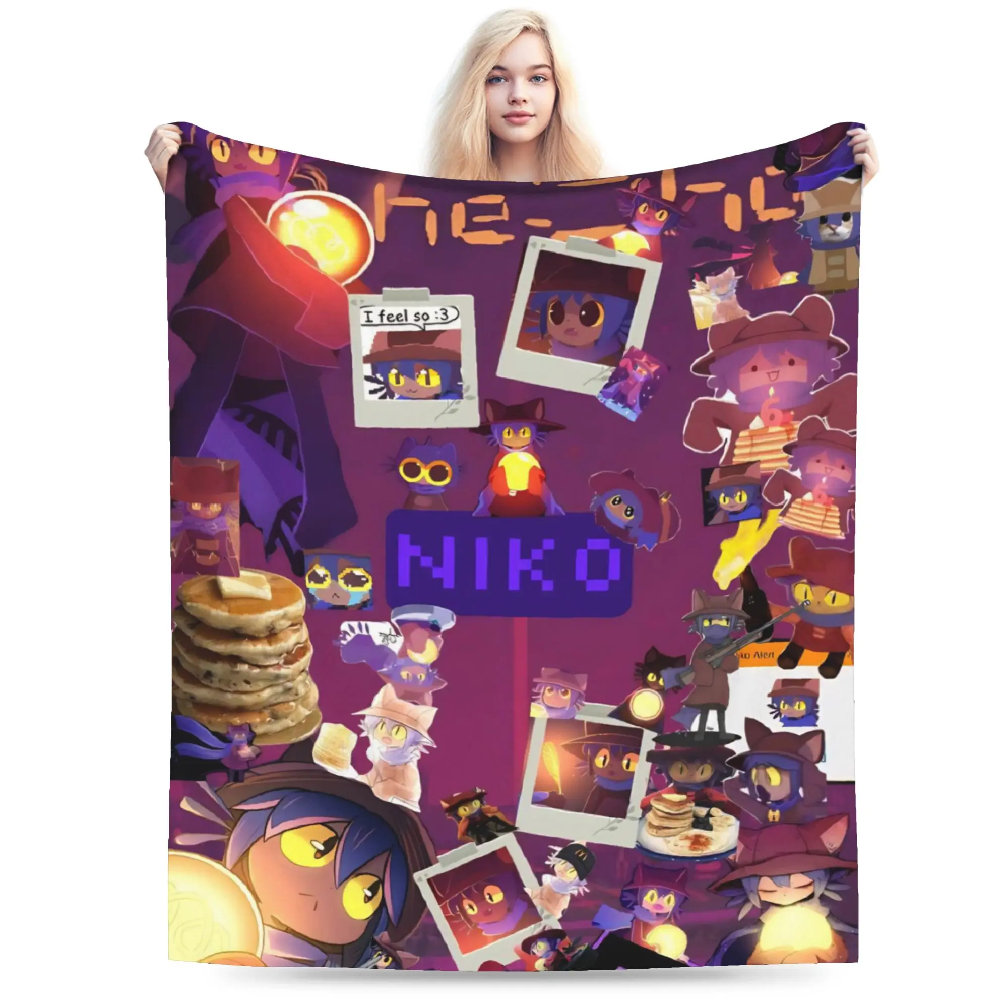 OneShots Niko Blanket Ultra Soft  Throw Blankets for Sofa 50x60 Inch Multiple Sizes Rug Piece