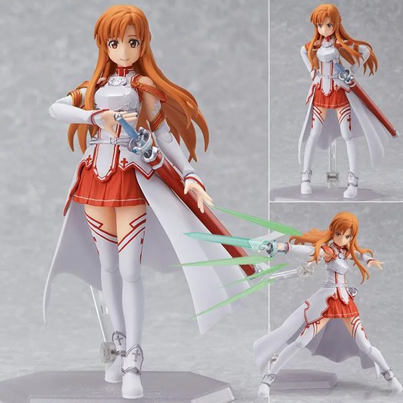 13cm Sword God Domain Anime Character Yuuki Asuna Kiriko Mobile Doll Standing Character Toy Collection Desktop Ornament Gift