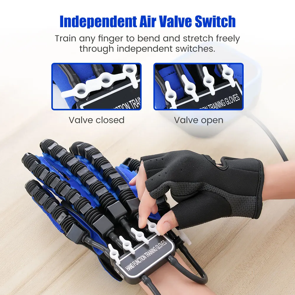 Rehabilitation Robot Gloves Hemiplegia Cerebral Infarction Training Equipment Stroke Finger Physiotherapy Tools Right Left Hand