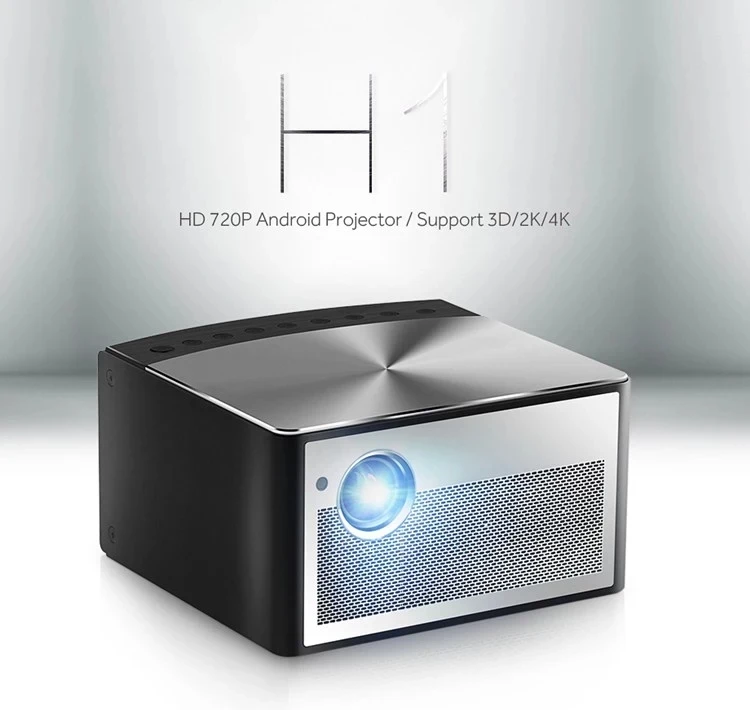 H1 3D High Lumens Professional Daylight Home Theater DLP Android Full HD 4K Portable LED Mini Projector