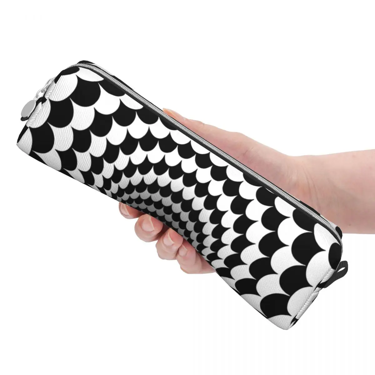 Optical Illusion Black Hole Scales Checkerboard Pencil Case Fun Pen Box Bags Student Large Students School Gift Pencilcases