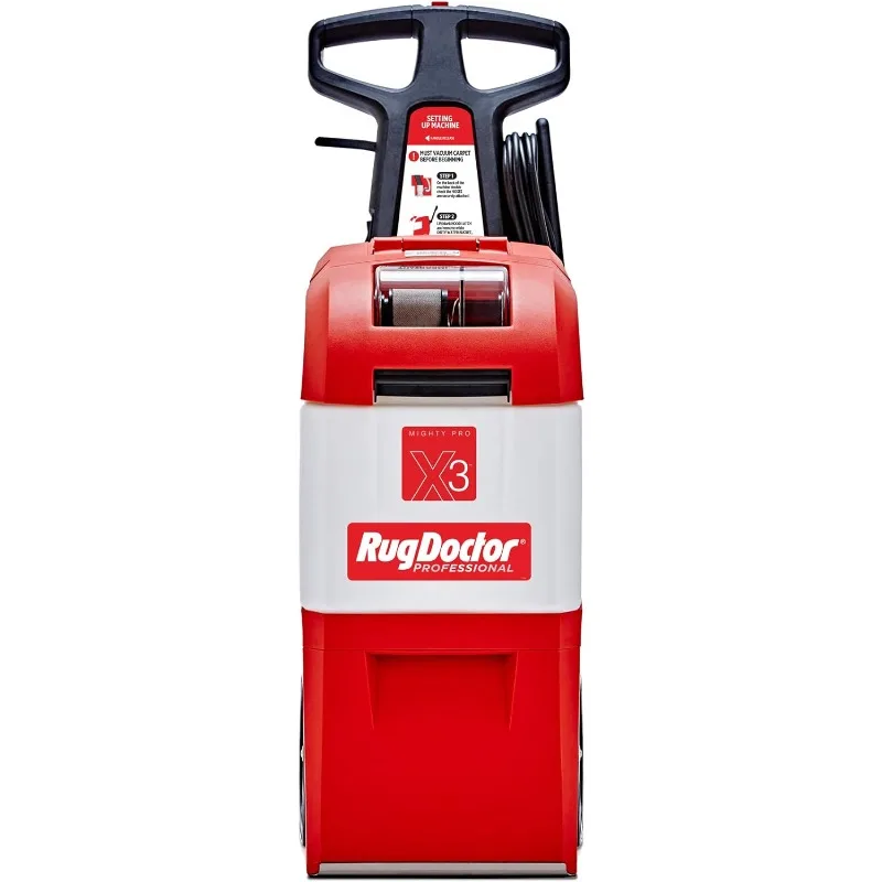 Rug Doctor X3 Commercial Carpet Cleaner – Large Red Oxy Pro Pack, Exclusive Vibrating Brush Spray Scrub