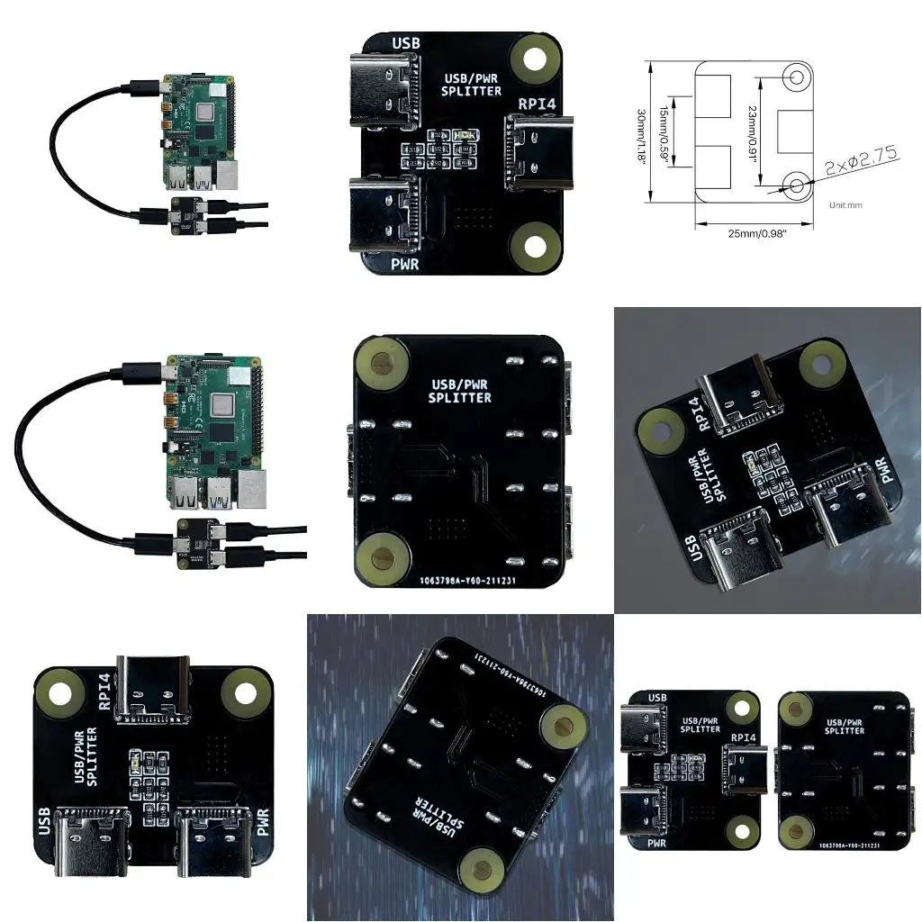  USB/Power Splitter for RPi BliKVM and PiKVM 