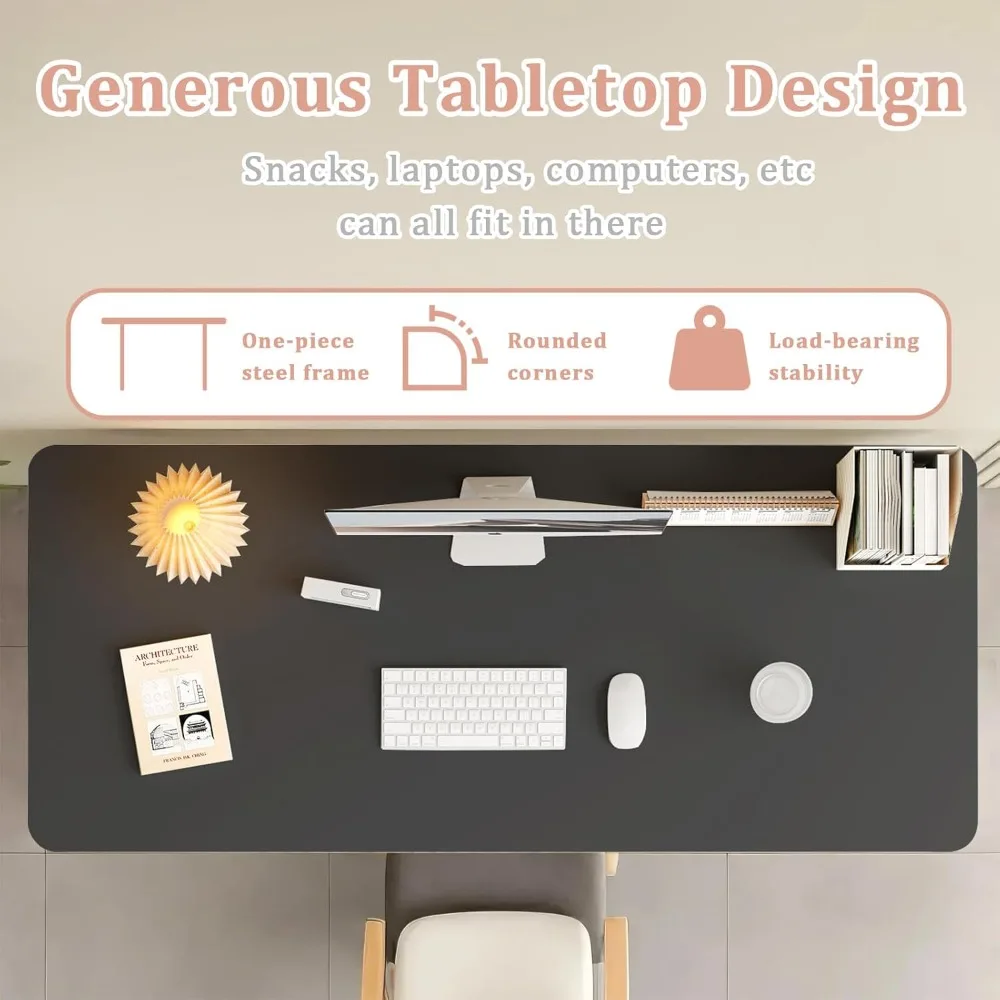 طاولة دراسة مكتب الكمبيوتر لا تتطلب التجميع، طاولة قابلة للطي لتوفير مساحة الكمبيوتر للمكتب المنزلي