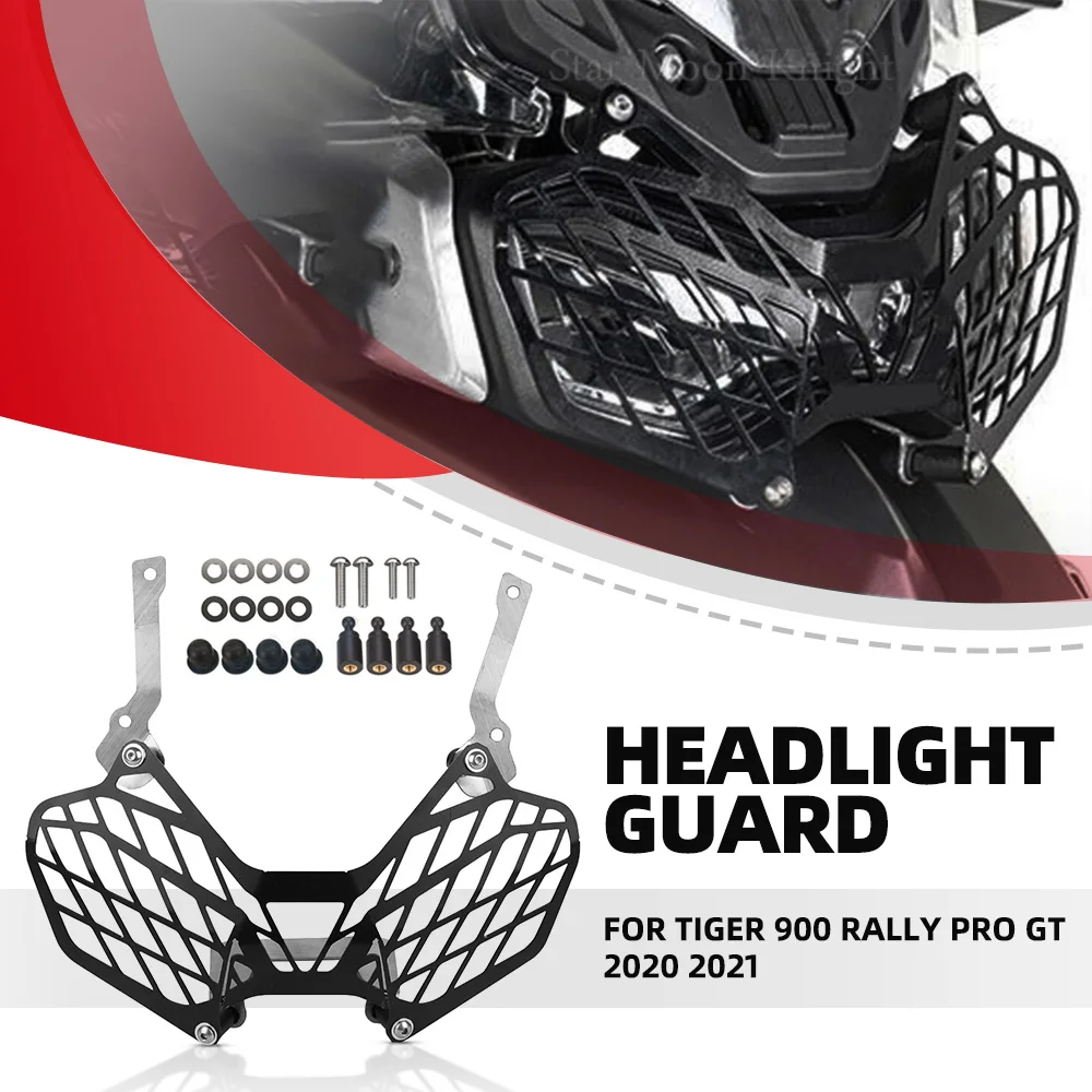 

For Tiger 900 RALLY PRO GT 2020 2021 Motorcycle Accessories Stainless Steel Headlight Protector Cover Mesh Grill 900 GT 900GT