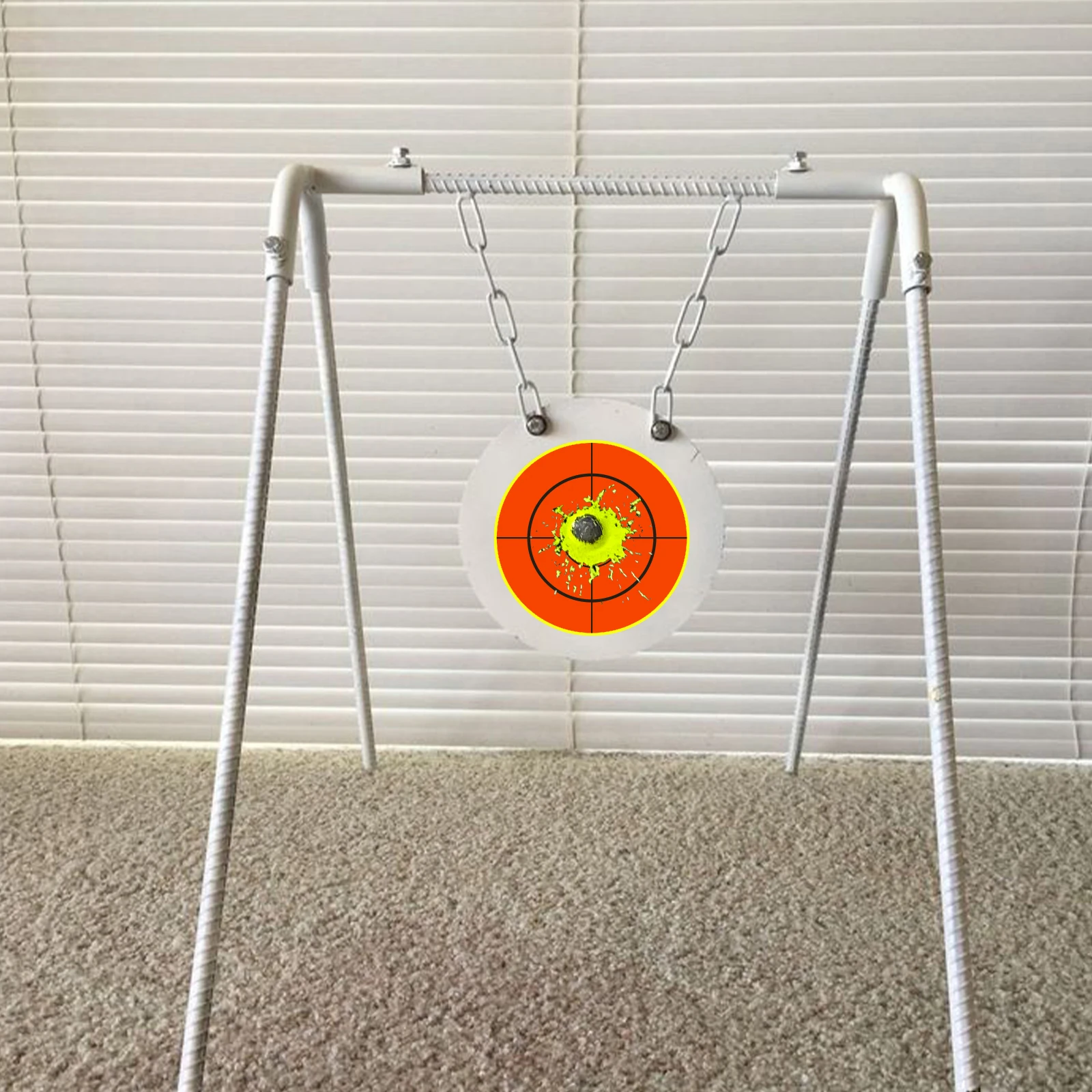 4 pollici 100 pezzi croce nera rotonda accurata schizzi pratica di tiro adesivi bersagli fluorescenti forniture per allenamento bersagli adesivi etichetta laminata a colori fluorescenti (può essere utilizzata per la pratica della pistola reale con la pratica della pistola ad aria compressa) Obiettivi centrali