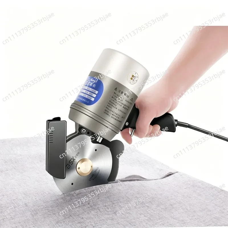 350W Electric round Knife Cutting Machine 125MM Width for Cloth Leather Blanket Fabric Cardboard - up to 4.5CM Thick Cutting