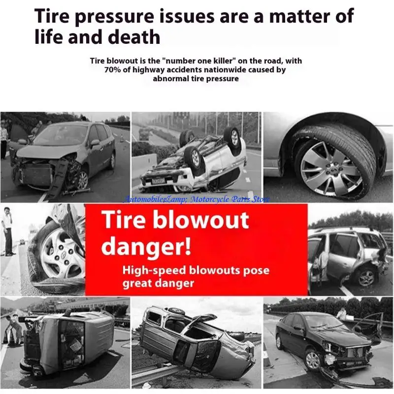 Misurazione della misurazione dei pneumatici automobilistici H7BD a prova shock con precisione 0,1 psi e schermo digitale da