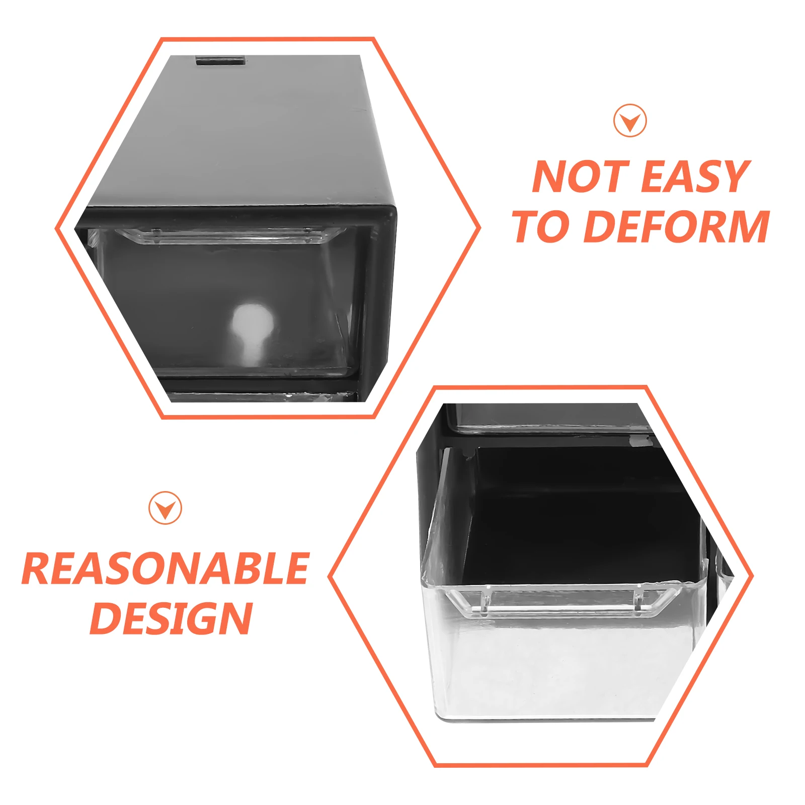 

Multi-Drawer Desk Organizer Desktop Storage Case Stationery Holder Office Vanity Drawer Style Container