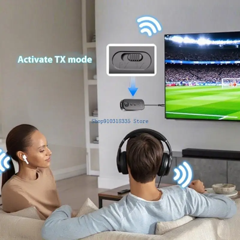  Bluetooth-compatible Transmitters 3.5mm Auxes Adapters For Car Sound Wireless HIFI Sound 15H Playbacks