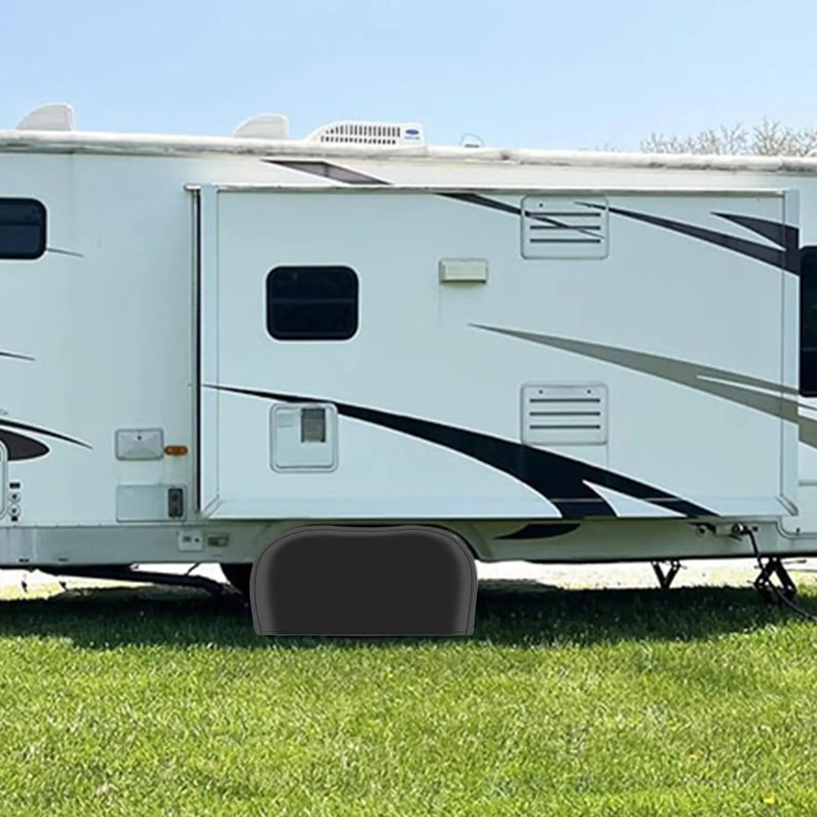 

RV Tire Cover 2 Pieces Boat Trailer Tire Covers 26-30 Inches Waterproof Automotive Accessories Wheel Protectors For Sun Rain