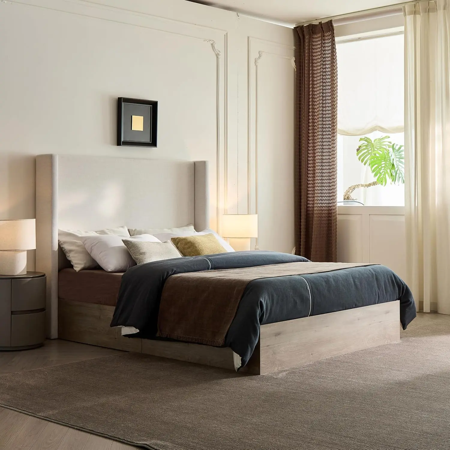 Wingback Queen Bed Frame 54