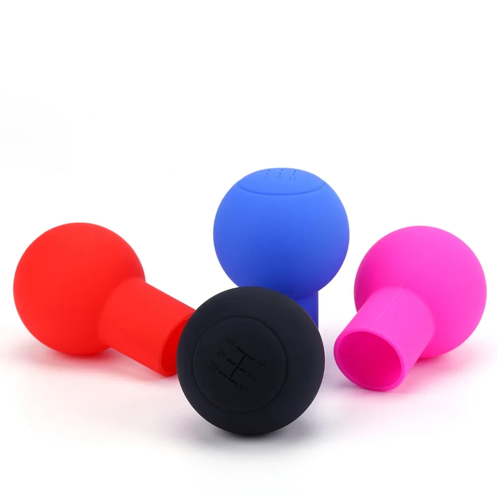 Universal Durable Soft Silicone Round Shift Knob Cover Suitable Many Models Such As for Volkswagen Manual Lever Shift Knob