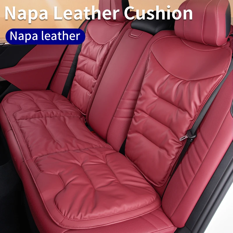 

For Porsche Cayenne Macan Luxury Car Seat Cover Cushion PU Leather Soft Velvet Front Rear Car Seat Cushion Protector Accessories