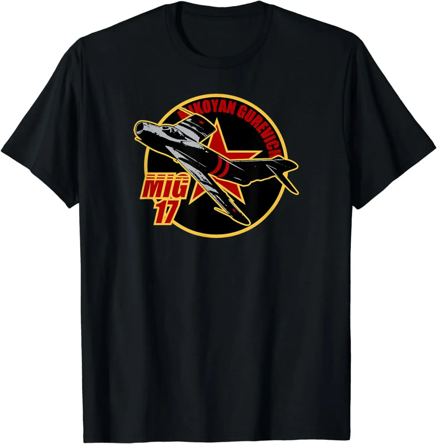 

Russia Soviet Cool War MiG-17 Fighter Aircraft T-Shirt 100% Cotton O-Neck Summer Short Sleeve Casual Mens T-shirt Size S-3XL