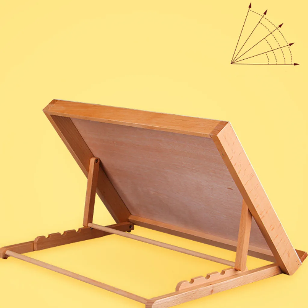 1Pcs Adjustable Foldable Wood Desk Easel Artist Drawing Sketching Board DIY Art Painting Tool For Study Room Painting Book