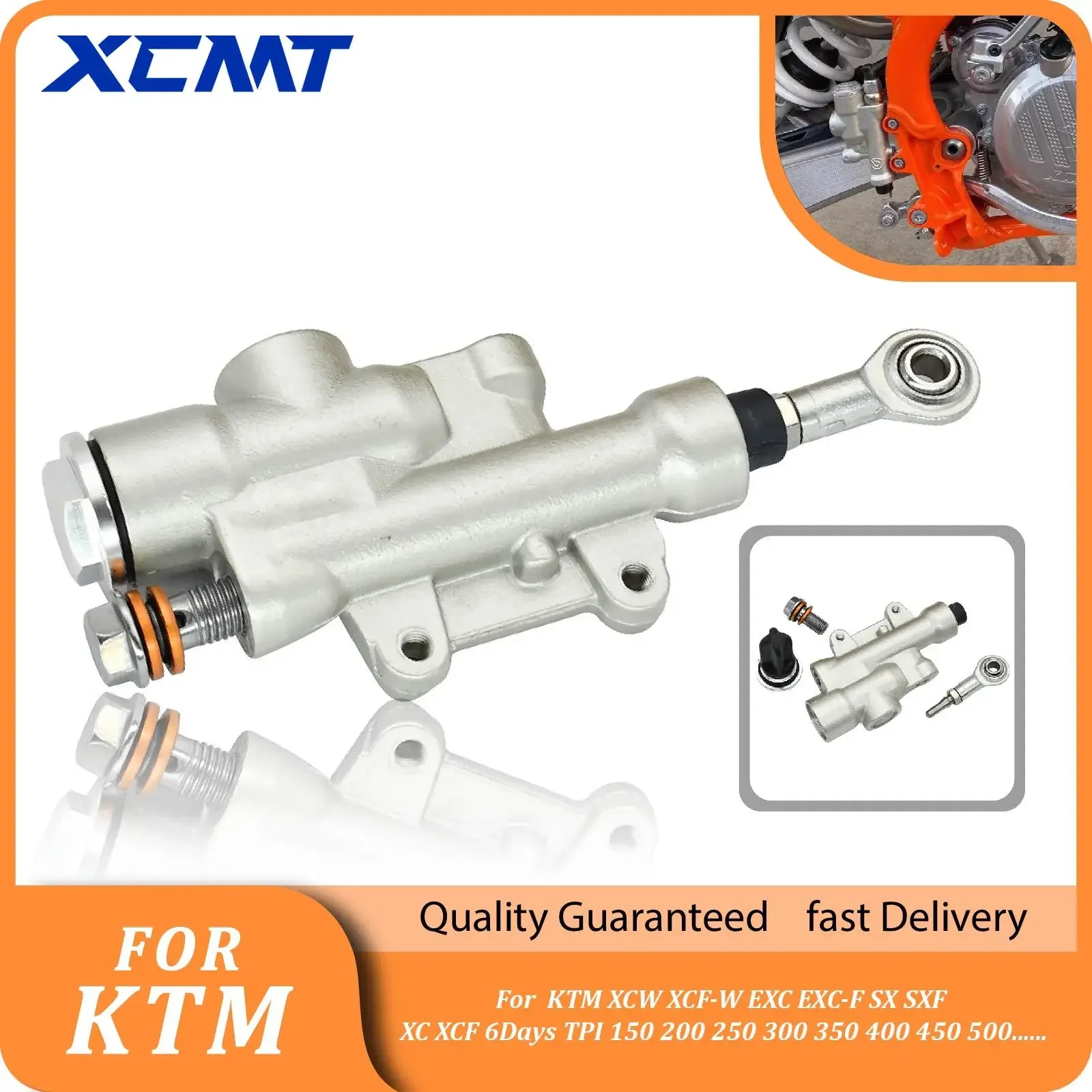 

Motorcycle Rear Brake Master Cylinder Pump For KTM XCW XCF-W EXC-F EXC SX SXF XC XCF 6Days TPI 150 200 250 300 350 400 450 500