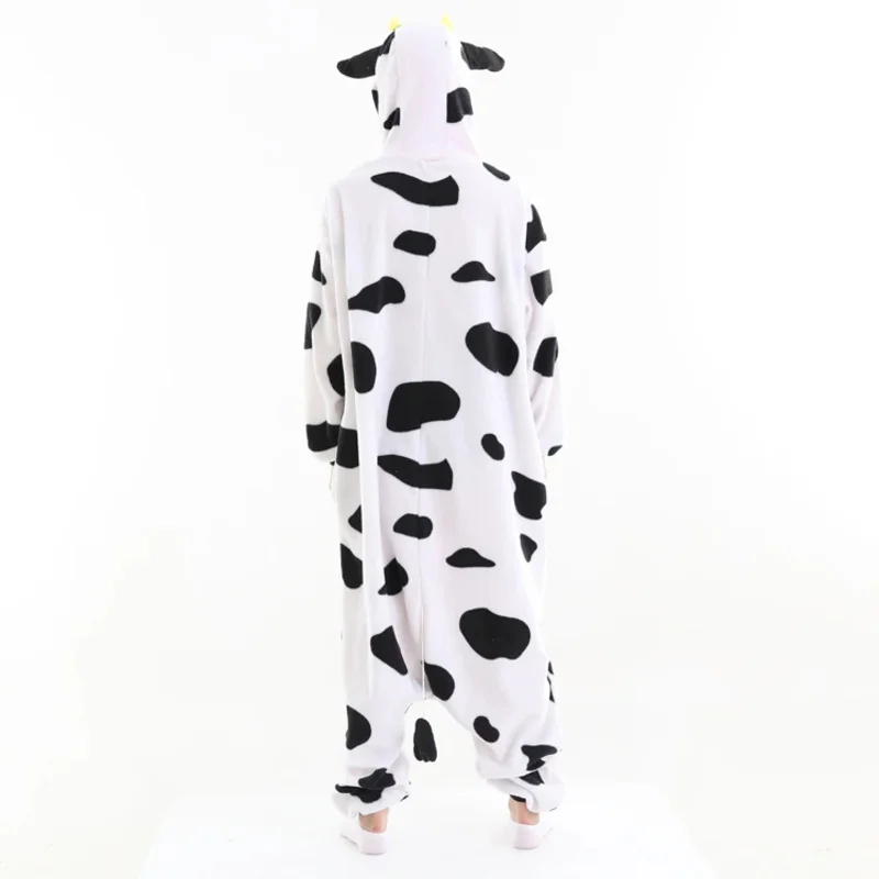 성인 암소 Onesies 잠옷 애니메이션 코스프레 의상 남여 Kigurumi 만화 파티 점프 슈트 여성 남성을위한