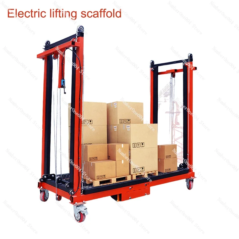 Portable  Electric Scaffold Lifting Multi-function Folding Remote Control  New Lift  Platform Capable of Bearing 500KG