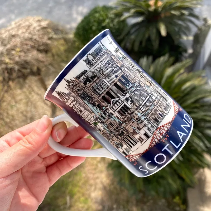 Schotland keramische mok koffiemok Afternoon Tea Breakfast Cup gepersonaliseerd ontwerp drinkbeker