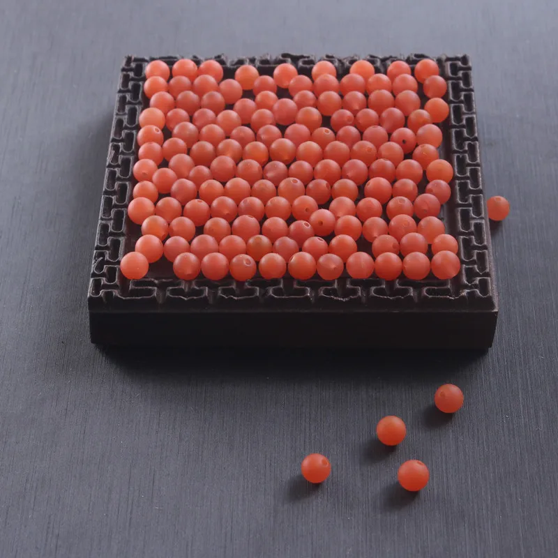 Südrote runde Perlen Baoan Liangan Einzelperle Lose Perlen Multi Schatz DIY Kulturelles Spielzubehör Faion Schmuck