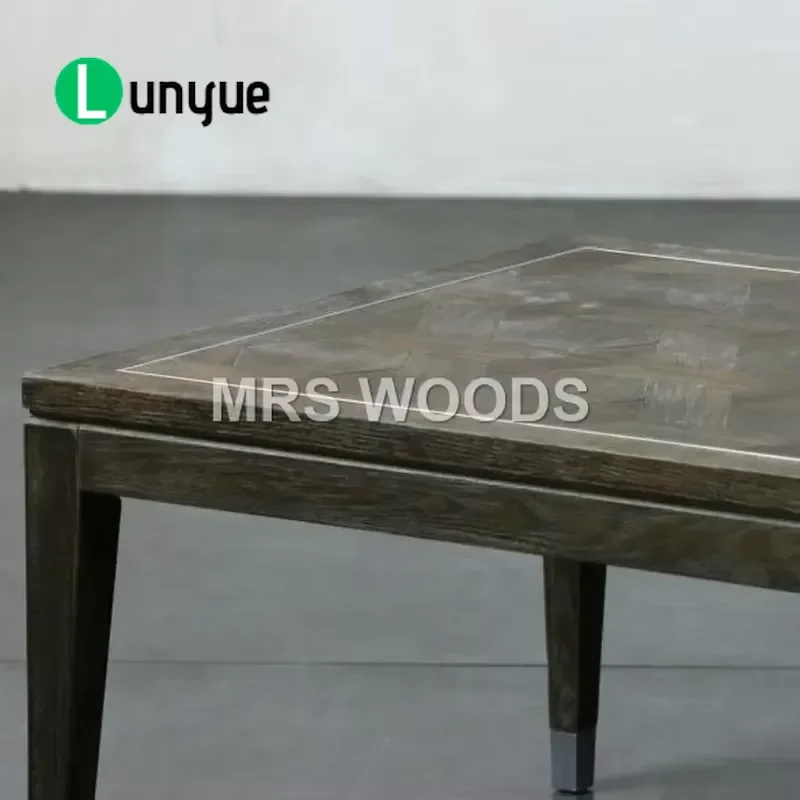 Modern 12 Seat Dining Table Set Antique Rectangular White Oak Wood Large Family Dinner Table for Home Kitchen Restaurant