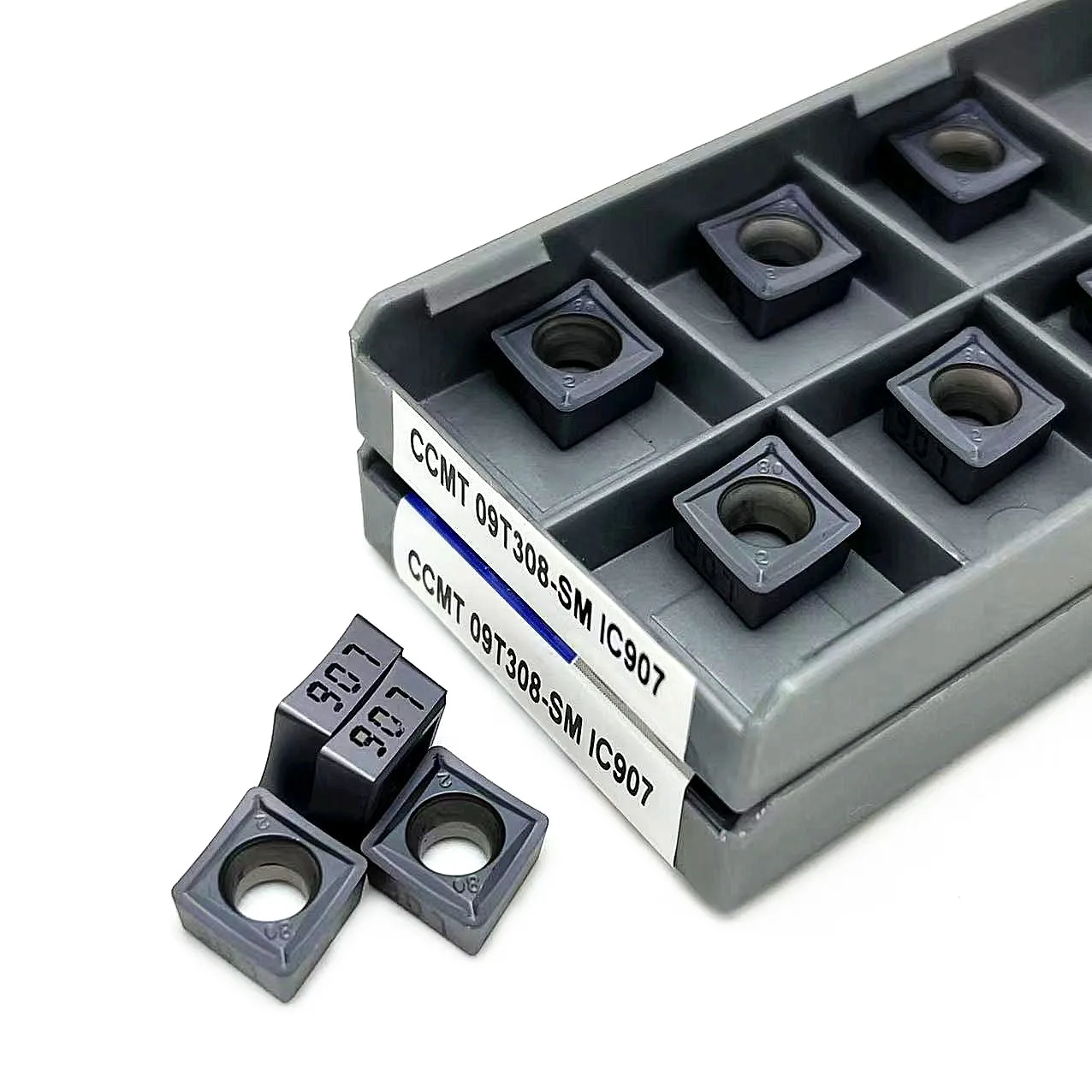 10PCS CCMT09T308 SM IC907 IC908 High Quality Lathe Cutter Carbide External Inserts CCMT 09T308 Milling CNC Thread Turning Tool