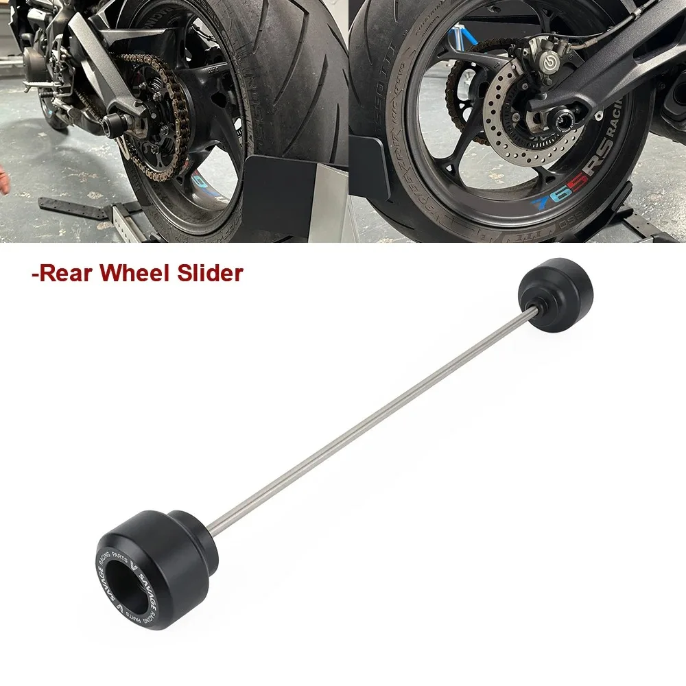 For Street Triple 765 S/R/RS 2017-2024 Front Rear Wheel Axle Fork