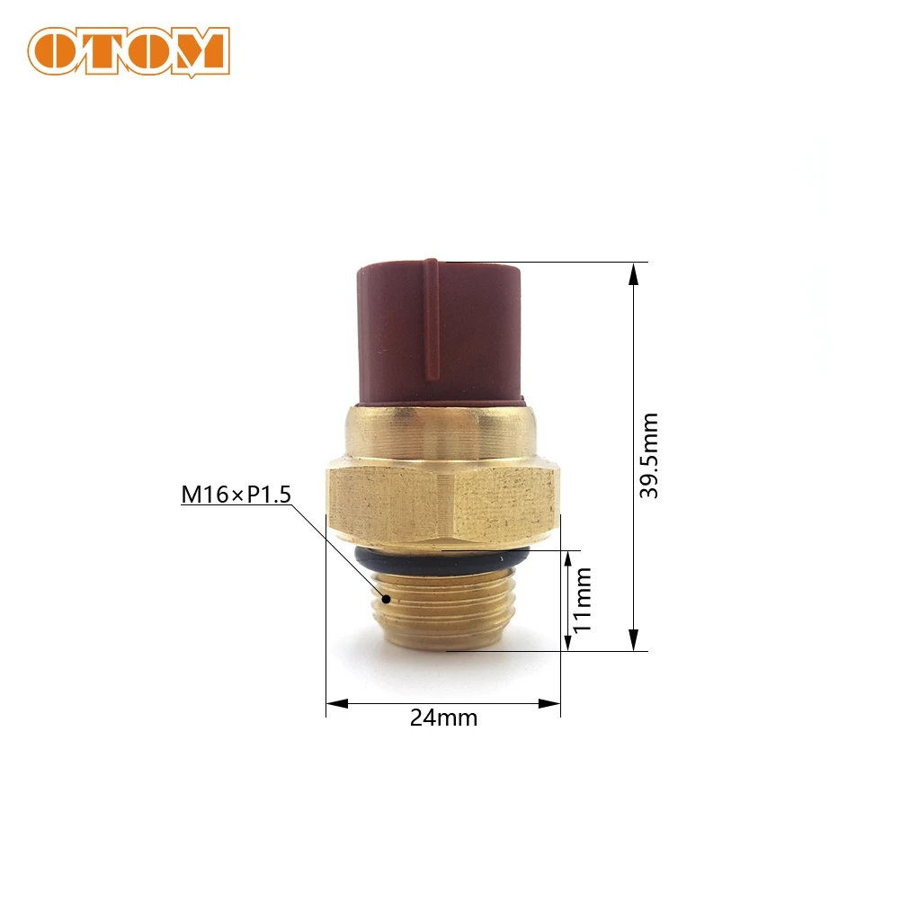 OTOM Motocross M16 65/80/85/88℃ Electric Radiator Thermal Fan Switch Water Cooled Temperature Sensor For KTM SXF CRF YZF KXF RMZ