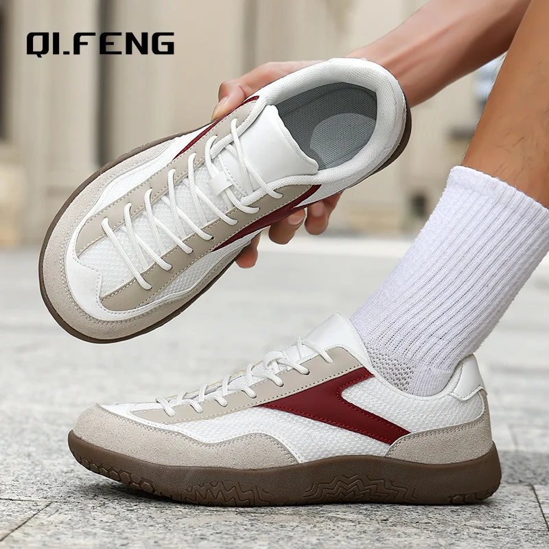 New Oversized Sports Shoes Summer Breathable Mesh Wide Toe Shoes Men Casual and Fashionable Flat Shoes 40-50