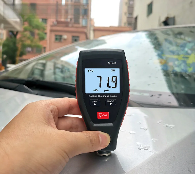 GT235 Film Thickness Meter for Automotive Use on For Car Body Panels Metal Parts and Industrial Coating Inspection