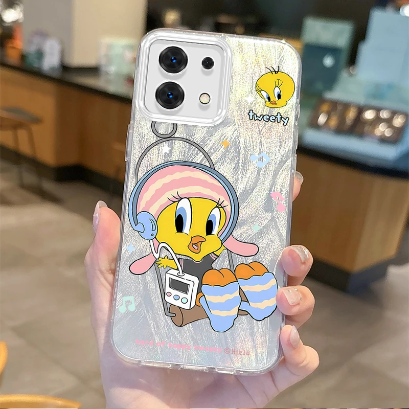 Funny Cute Tweety Bird Cartoon Phone Case For Redmi Note13 12 11 10 9 ProPlus 14C 13C 12C 10C 9C A3 A2 A1 Hard Shockproof Cover