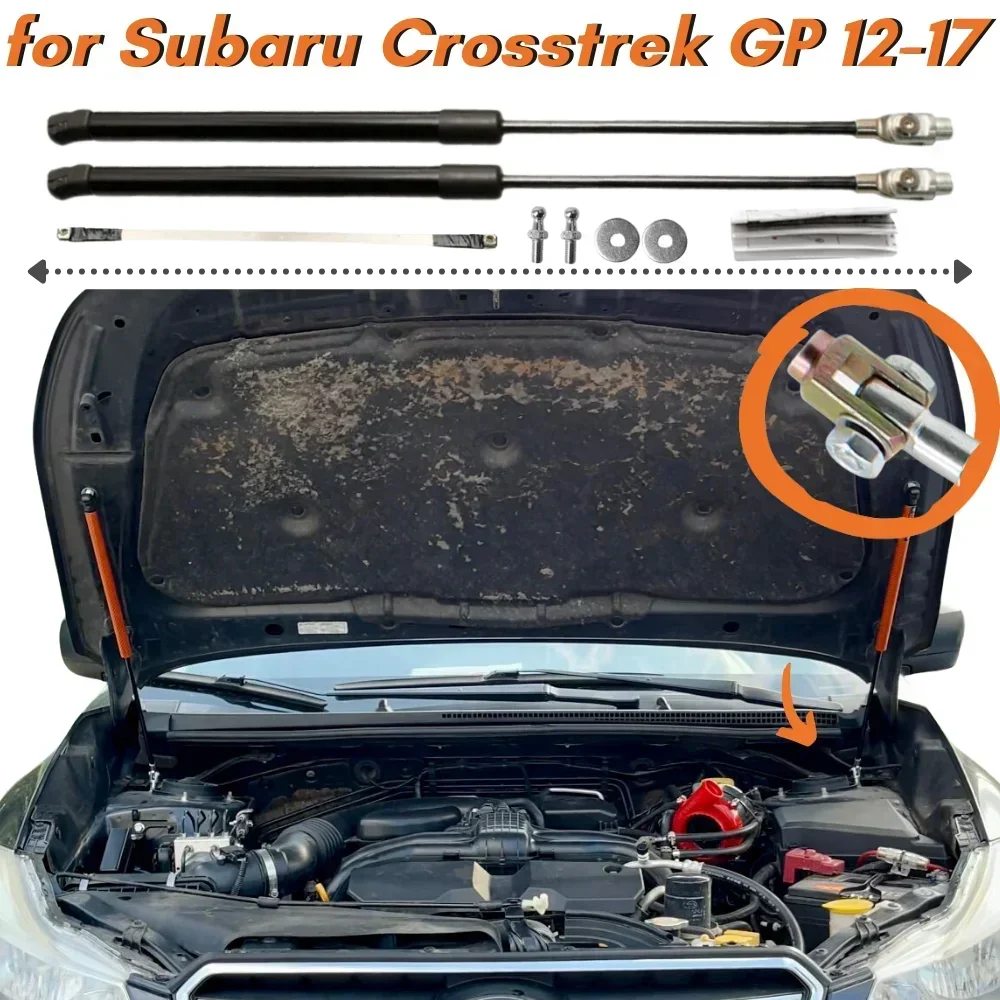 

Кол-во (2) Распорки капота для Subaru XV Crosstrek GP 2012-2017, передняя капота, модификация, газовые пружины, амортизаторы, опоры, амортизаторы