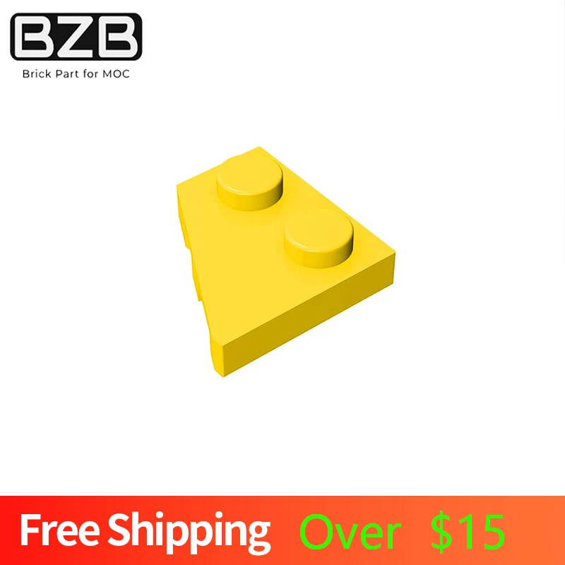 

10pcs Compatible MOC Brick Parts 24299 Wedge Plate 2 x 2 Left Building Block Particle DIY Assmble Kid Brain Toy Birthday Gift