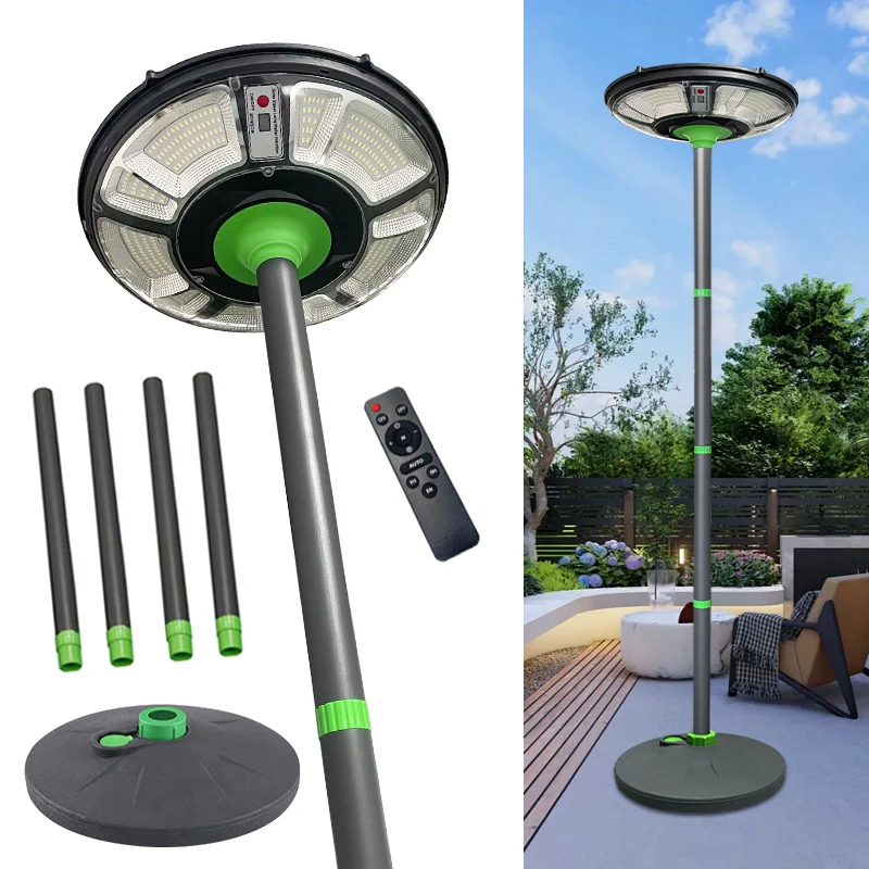 

Outdoor waterproof movable garden lights, human-induced flying saucer solar street lamps are suitable for courtyards and gardens