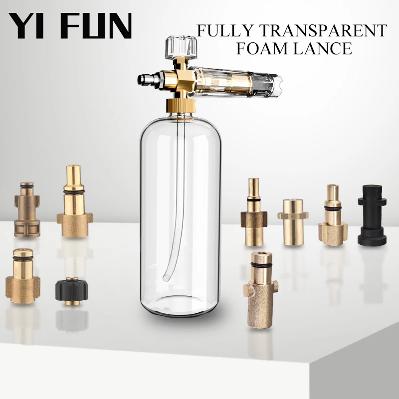 Car Wash Accessories Snow Foam Lance with Adjustable Spray Nozzle For High Pressure Washer ForKarcher Nilfisk Bosch Stihl Lavor