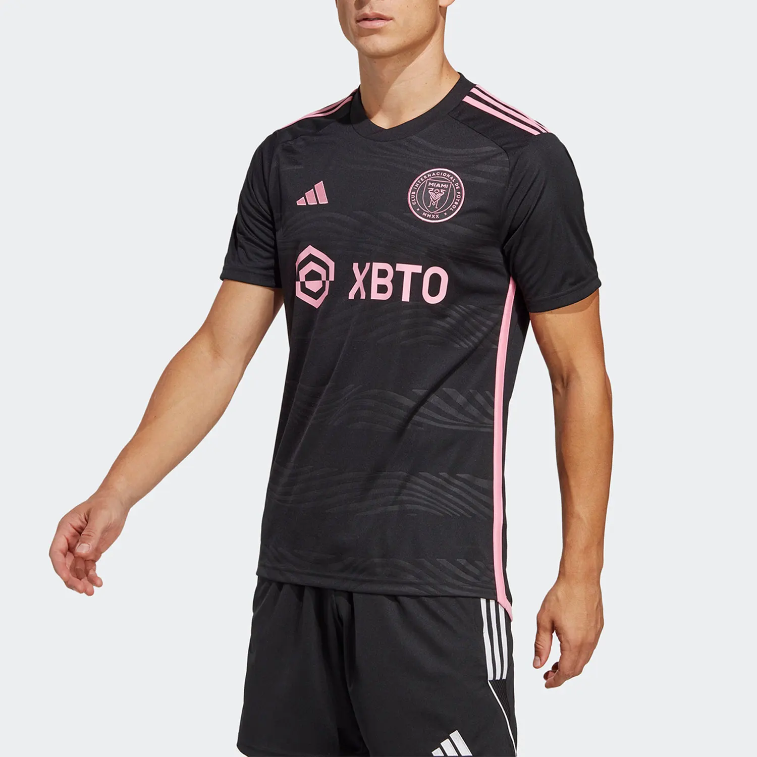 Adidas genuine summer men's Miami away football short sleeved jersey HI1888
