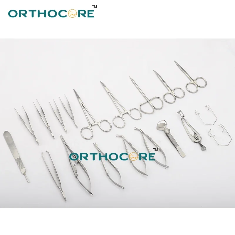 Small Animal Ophthalmology Instruments Set Castroviejo Eye Speculum Eye Scissors orthocore instruments