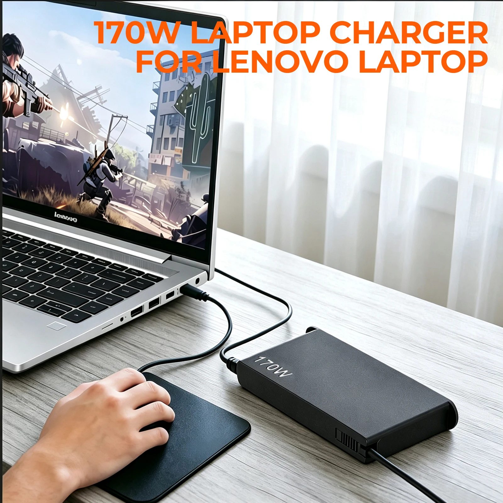 20V 8.5A 170W USB-A PIN Laptop Adapter Charge Power For Y7000 Y7000P R720-15 ADL170SLC3A W540 T540p Y50-70 T440p P50 P51
