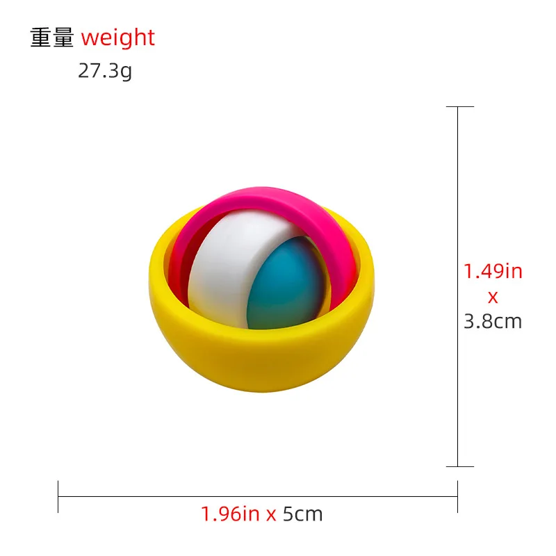 Funny Infinite Flip 3D Ball Gyroscope Fidget Toys for Kids Teens Boys Girls Adult ADHD Autism Relieve Stress Finger Gyro Spinner