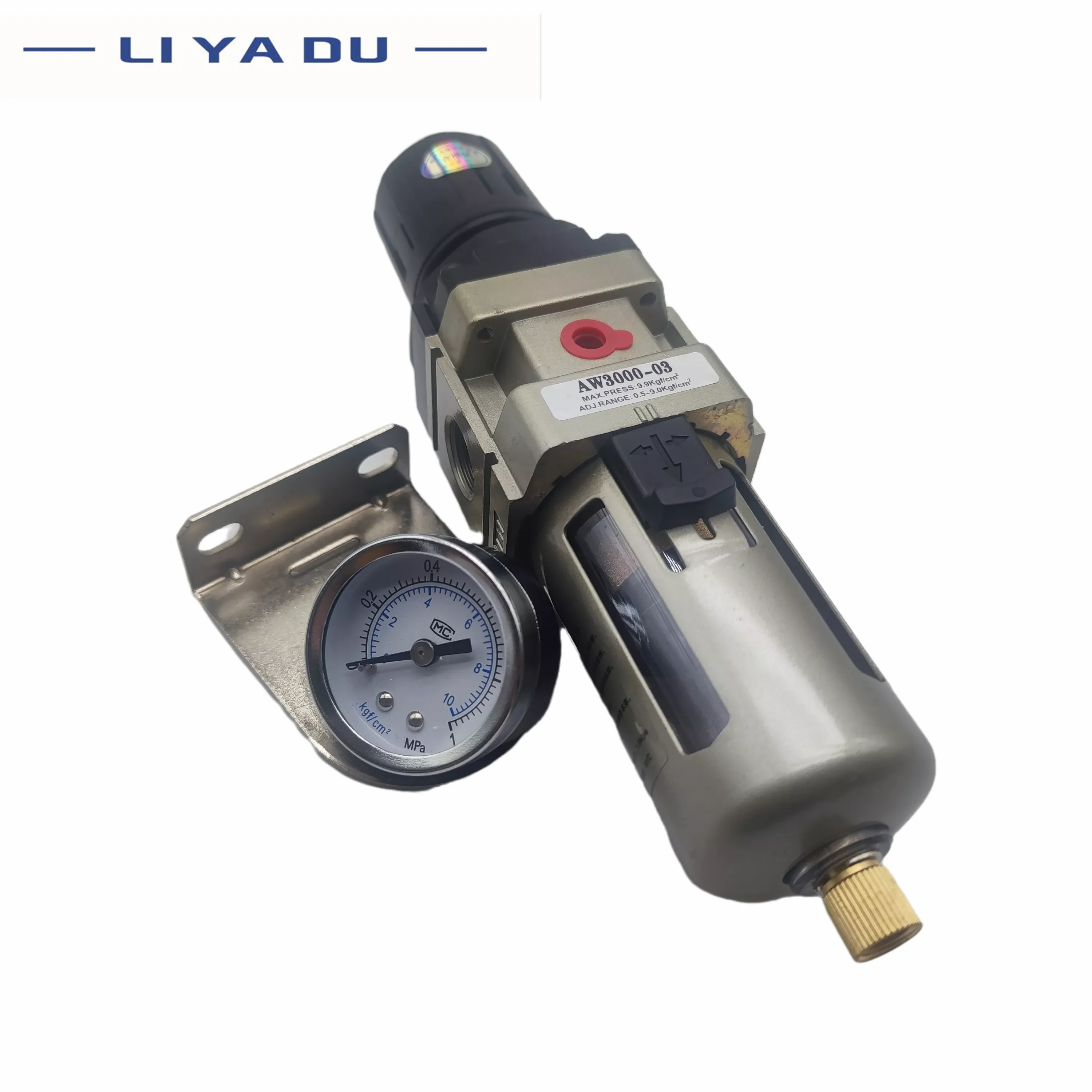 Imagem -06 - Redutor Pneumático Filtro de ar Regulador de Pressão Filtro de Fluxo Interruptor Controlador Velocidade Aw400004 Aw4000-06d Aw5000-06 Aw500010d