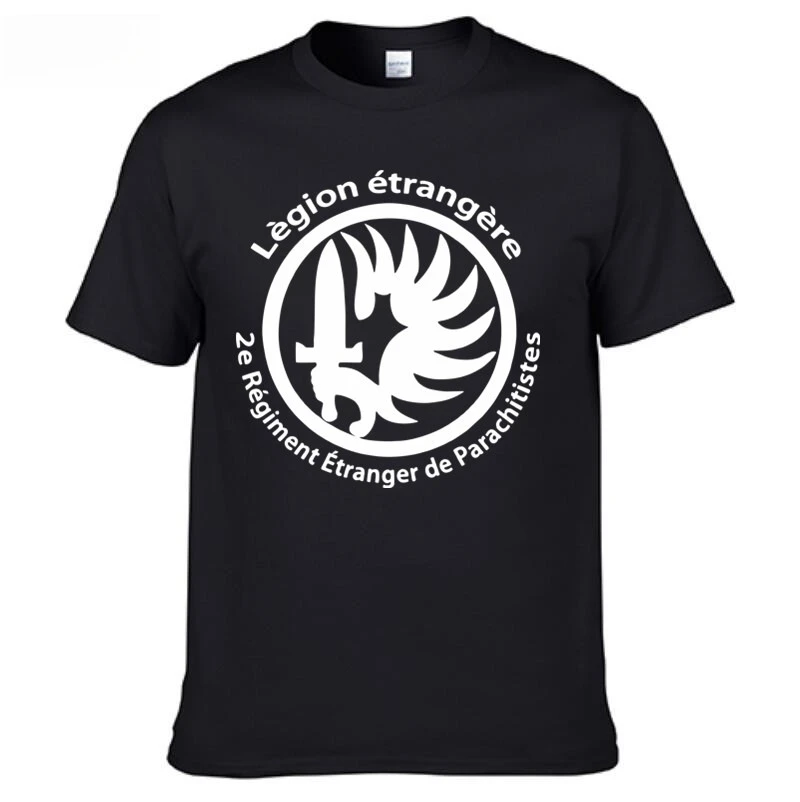 T-Shirt Foreign Legion Badge Print 2026 New Unisex Graphic His and Hers Printed Tshirt Family Matching Shirts For Military Hobby