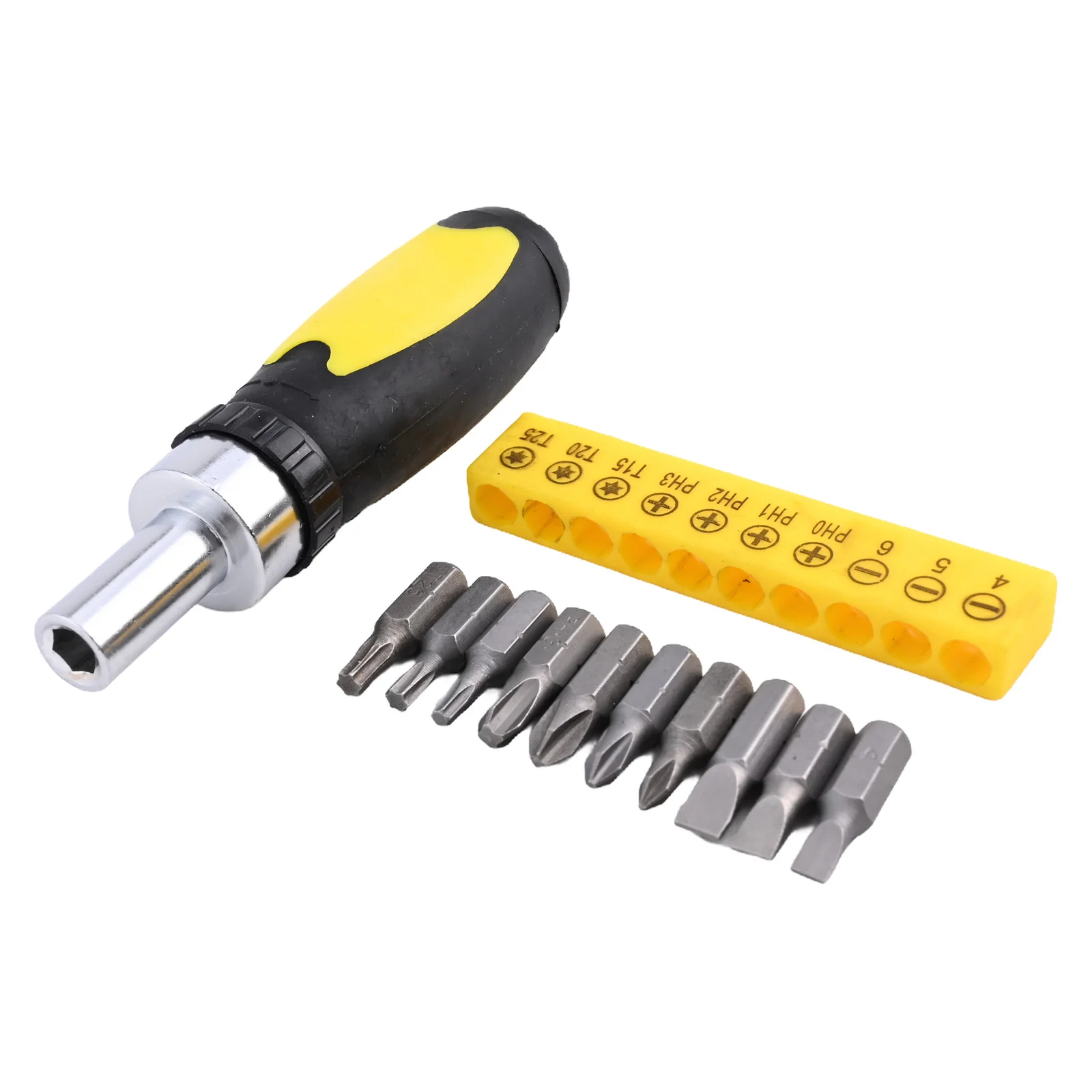 Ratchet Screwdriver Bit Quick Ratchet Wrench Set 1/4 Inch Adapter Batch Head Screwdriver Handle Socket Wrench Repair Tool