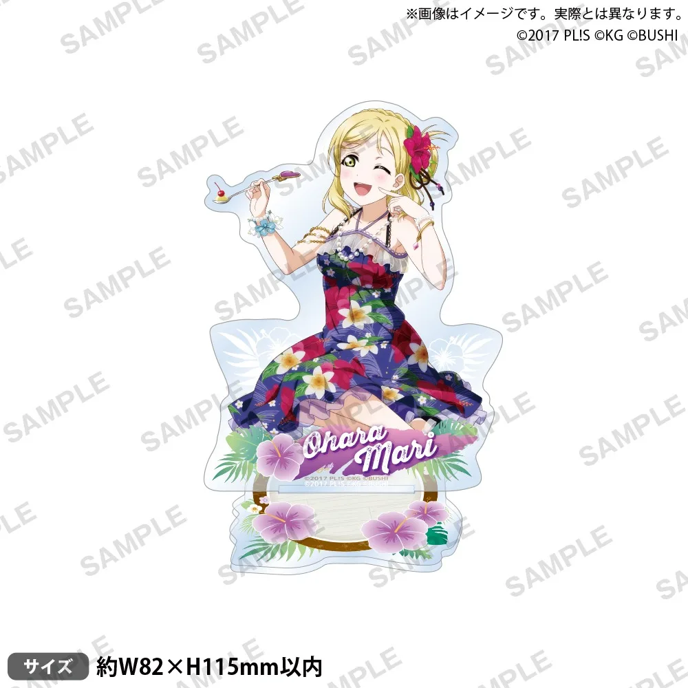 Collectible Model Plate Love Live Sunshine Dia You Anime Acrylic Stand 15cm Figure Keychain Ring Holder Desk Ornament Dress Toy