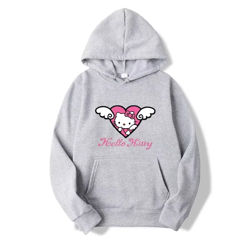 

MINISO 2025 Autumn Hello Kitty Couple Hoodie Men's and Women's Pullover Fashionable Hoodie Winter
